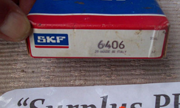 SKF 6406 single row deep groove ball bearings